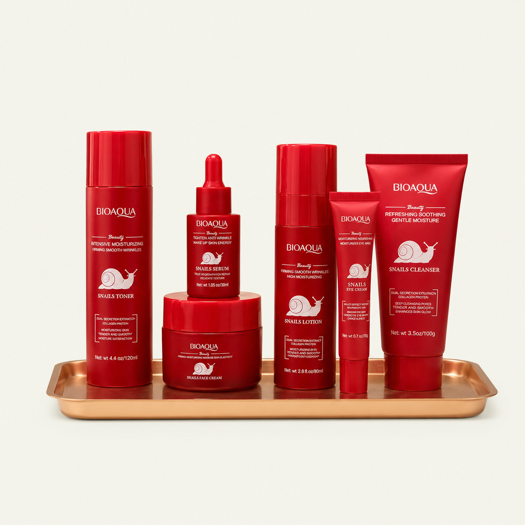 Kit Coreano Bioaqua Mucina de Caracol 6 Pasos