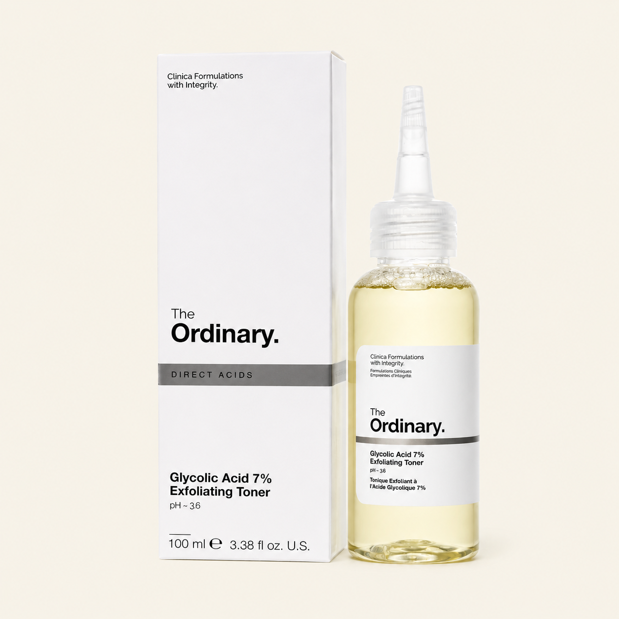 Ácido Glicólico The Ordinary 100 ml — Tónico Exfoliante 7%
